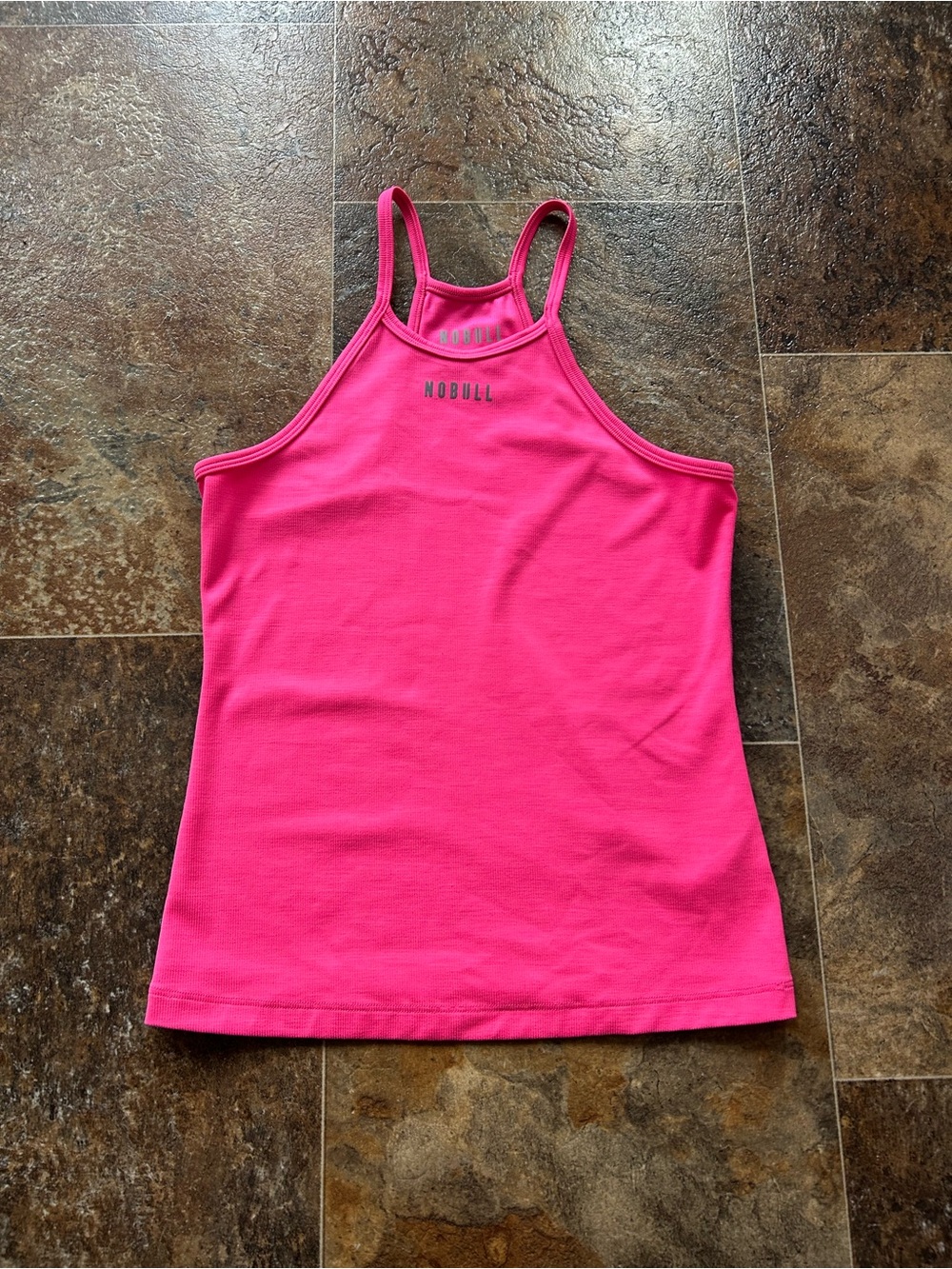 NOBULL Neon Pink Athletic Racerback Tank